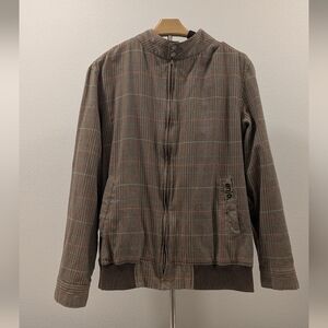 Enjoi Brown Plaid Jacket Size L